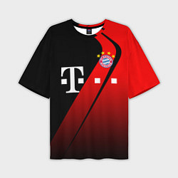 Футболка оверсайз мужская FC Bayern Munchen Форма, цвет: 3D-принт