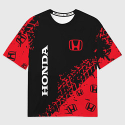 Футболка оверсайз мужская HONDA ХОНДА, цвет: 3D-принт