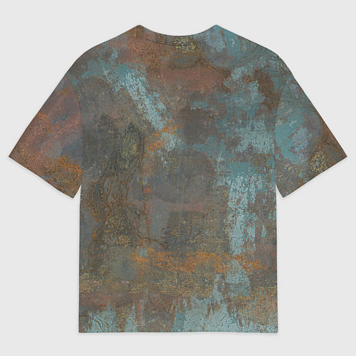 Мужская футболка оверсайз Rusty Metal / 3D-принт – фото 2