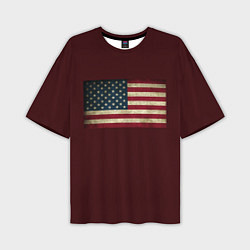 Мужская футболка оверсайз USA флаг