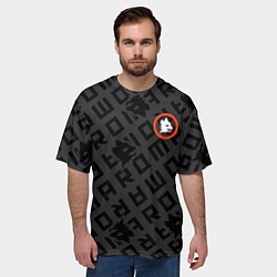 Футболка оверсайз мужская AS Roma Top 202122, цвет: 3D-принт — фото 2