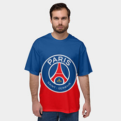 Футболка оверсайз мужская FC PSG, цвет: 3D-принт — фото 2