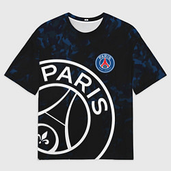 Футболка оверсайз мужская ПСЖ, цвет: 3D-принт
