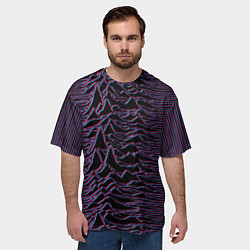 Футболка оверсайз мужская Joy Division Glitch, цвет: 3D-принт — фото 2
