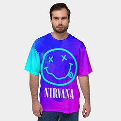 Футболка оверсайз мужская NIRVANA НИРВАНА, цвет: 3D-принт — фото 2