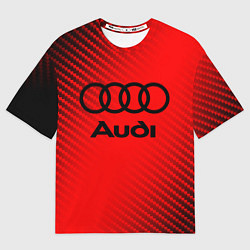Футболка оверсайз мужская AUDI АУДИ, цвет: 3D-принт