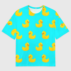 Футболка оверсайз мужская Уточки, цвет: 3D-принт