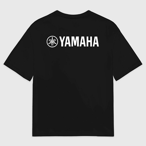 Мужская футболка оверсайз Yamaha на спине / 3D-принт – фото 2