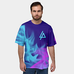 Футболка оверсайз мужская LINKIN PARK ЛИНКИН ПАРК, цвет: 3D-принт — фото 2