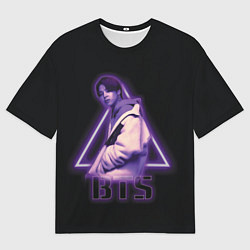 Футболка оверсайз мужская BTS, цвет: 3D-принт