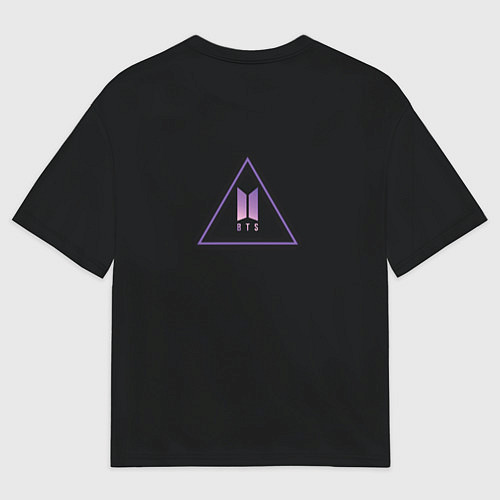 Мужская футболка оверсайз BTS / 3D-принт – фото 2