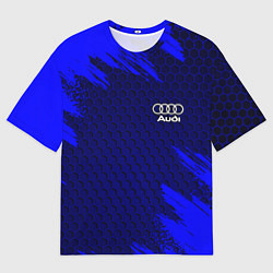 Футболка оверсайз мужская AUDI, цвет: 3D-принт