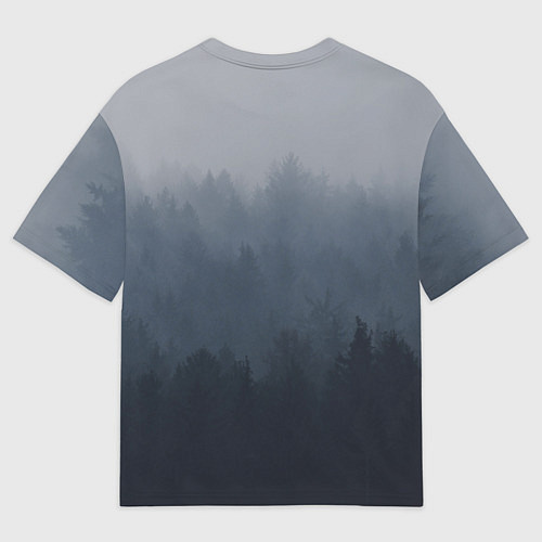 Мужская футболка оверсайз BTS Forest / 3D-принт – фото 2