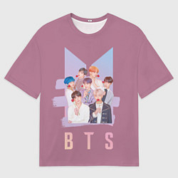 Мужская футболка оверсайз BTS