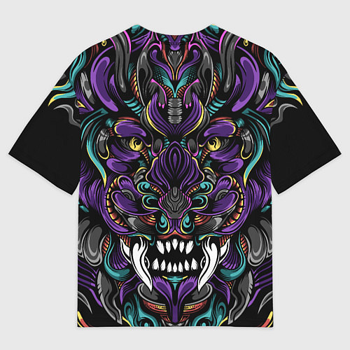 Мужская футболка оверсайз Царь Зверей / 3D-принт – фото 2