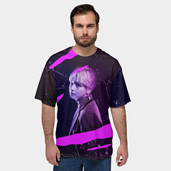 Футболка оверсайз мужская BTS, цвет: 3D-принт — фото 2