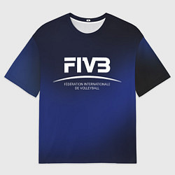 Футболка оверсайз мужская FIVB Volleyball, цвет: 3D-принт