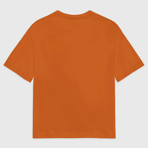 Мужская футболка оверсайз Радуга v6 - оранжевый / 3D-принт – фото 2