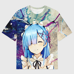Футболка оверсайз мужская Re: Zero Жизнь с нуля, цвет: 3D-принт