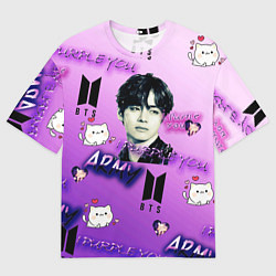 Футболка оверсайз мужская I purple you, цвет: 3D-принт