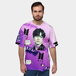 Футболка оверсайз мужская I purple you, цвет: 3D-принт — фото 2