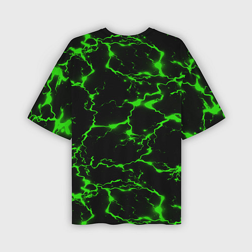 Мужская футболка оверсайз Green Flash / 3D-принт – фото 2