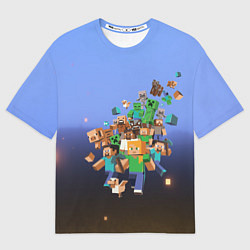 Мужская футболка оверсайз Minecraft