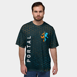 Футболка оверсайз мужская PORTAL ПОРТАЛ, цвет: 3D-принт — фото 2