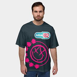 Футболка оверсайз мужская Blink 182, цвет: 3D-принт — фото 2