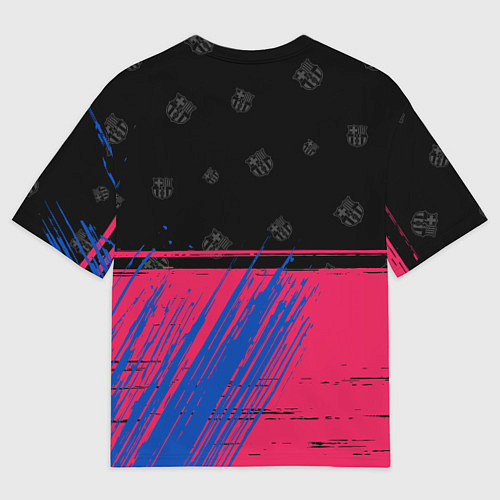 Мужская футболка оверсайз BARCELONA БАРСЕЛОНА / 3D-принт – фото 2