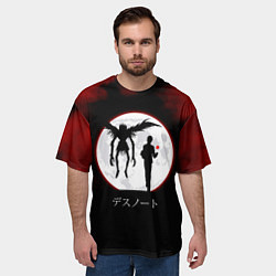 Футболка оверсайз мужская Death Note, цвет: 3D-принт — фото 2