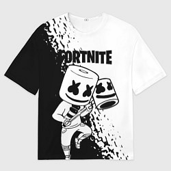 Футболка оверсайз мужская FORTNITE MARSHMELLO, цвет: 3D-принт
