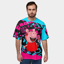 Футболка оверсайз мужская Roblox Piggy, цвет: 3D-принт — фото 2