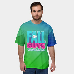 Футболка оверсайз мужская FALL GUYS, цвет: 3D-принт — фото 2