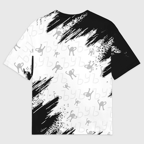 Мужская футболка оверсайз ЪУЪ СЪУКА / 3D-принт – фото 2