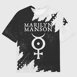 Мужская футболка оверсайз MARILYN MANSON М МЭНСОН