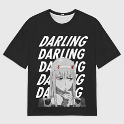 Мужская футболка оверсайз ZeroTwo Darling in the Franx