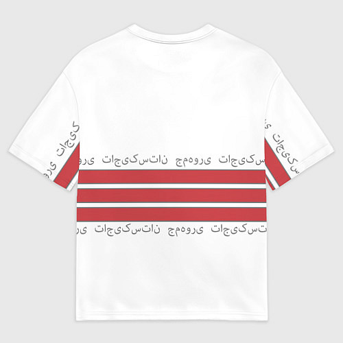 Мужская футболка оверсайз Киргизия - суровый лев / 3D-принт – фото 2