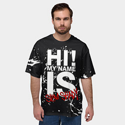 Футболка оверсайз мужская EMINEM, цвет: 3D-принт — фото 2