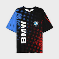 Футболка оверсайз мужская BMW ТЕКСТУРА, цвет: 3D-принт