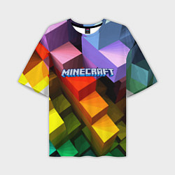 Футболка оверсайз мужская Minecraft - pattern, цвет: 3D-принт