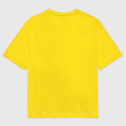 Мужская футболка оверсайз Смайлик милый / 3D-принт – фото 2