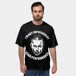 Футболка оверсайз мужская Жорж Сен-Пьер, цвет: 3D-принт — фото 2