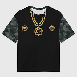 Футболка оверсайз мужская Akhmat fight club, цвет: 3D-принт