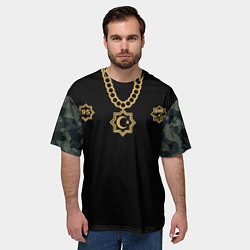 Футболка оверсайз мужская Akhmat fight club, цвет: 3D-принт — фото 2