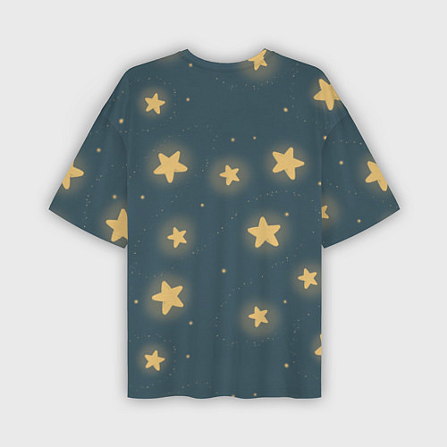 Мужская футболка оверсайз Звезды / 3D-принт – фото 2