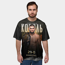 Футболка оверсайз мужская Хабиб Нурмагомедов - Король, цвет: 3D-принт — фото 2