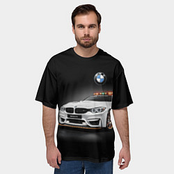 Футболка оверсайз мужская Safety car, цвет: 3D-принт — фото 2