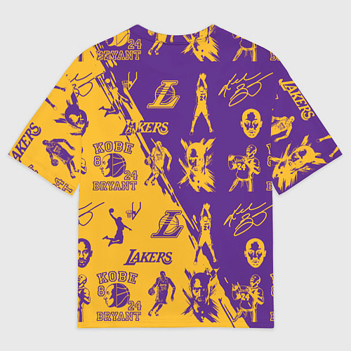Мужская футболка оверсайз КОБИ БРАЙАНТ / 3D-принт – фото 2
