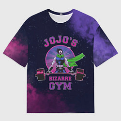 Мужская футболка оверсайз JoJo’s Bizarre Adventure Gym